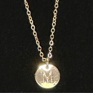 Gold Plated Initial Pendant Necklace -Women's Jewelry available in A, C, H, J, M